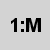 1:M